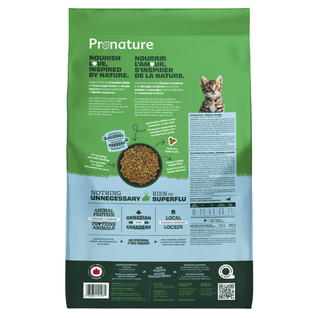 Pronature gato Cachorro con Pollo
