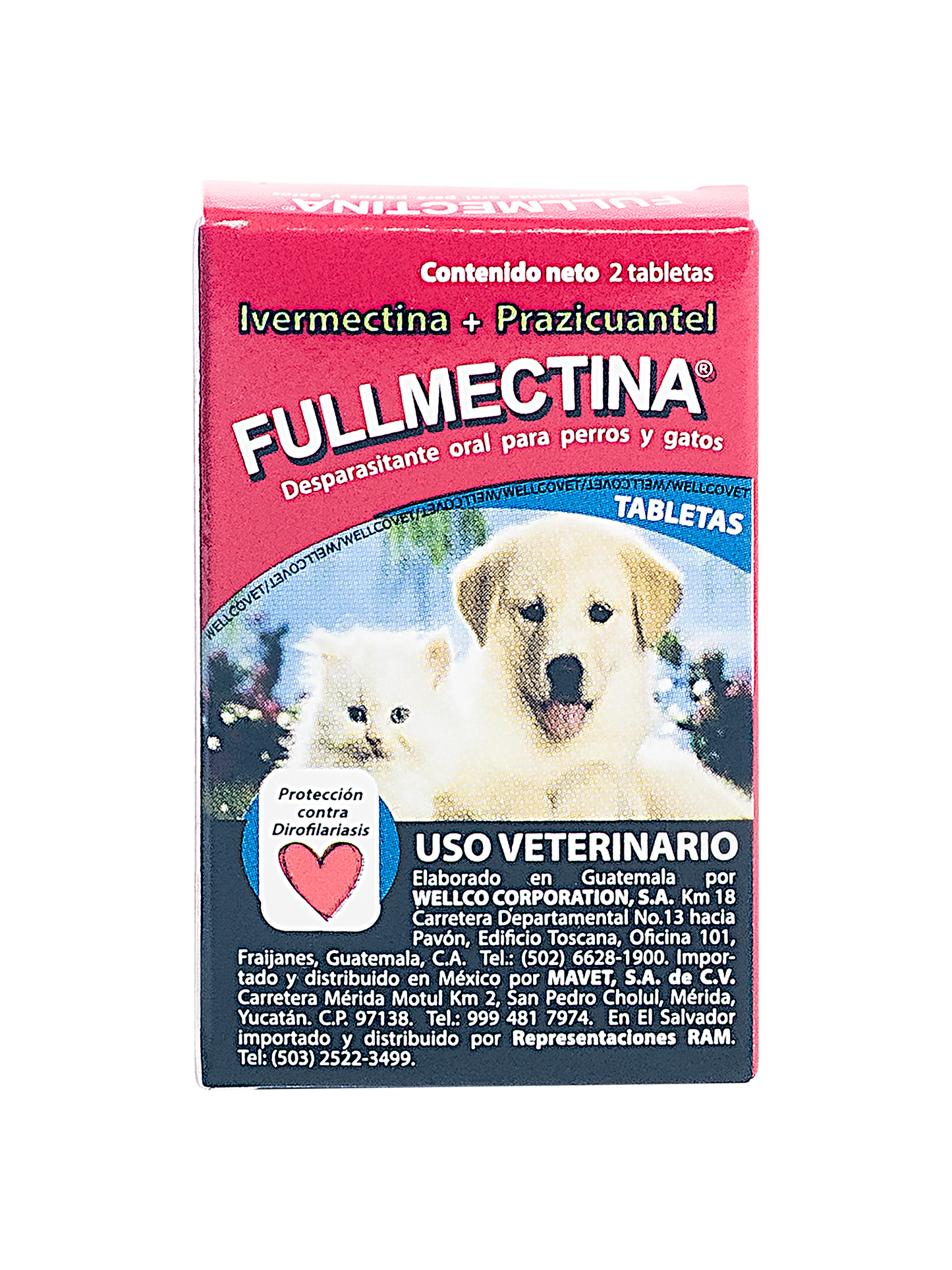 Desparasitante Fullmectina, efectivo contra larvas del corazon (11 a 40 libras)