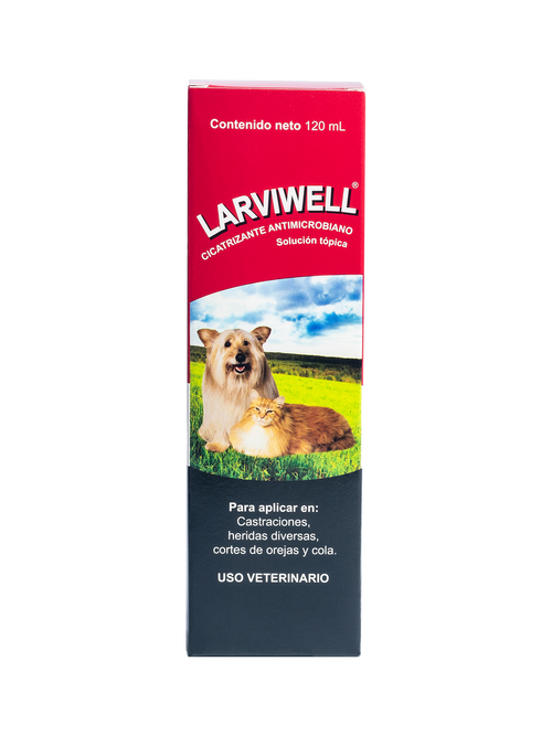 Larviwell spray, larvicida y cicatrizante