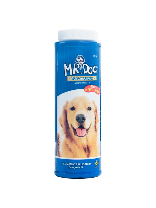 Talco Mr.Dog Medicado Antipulgas