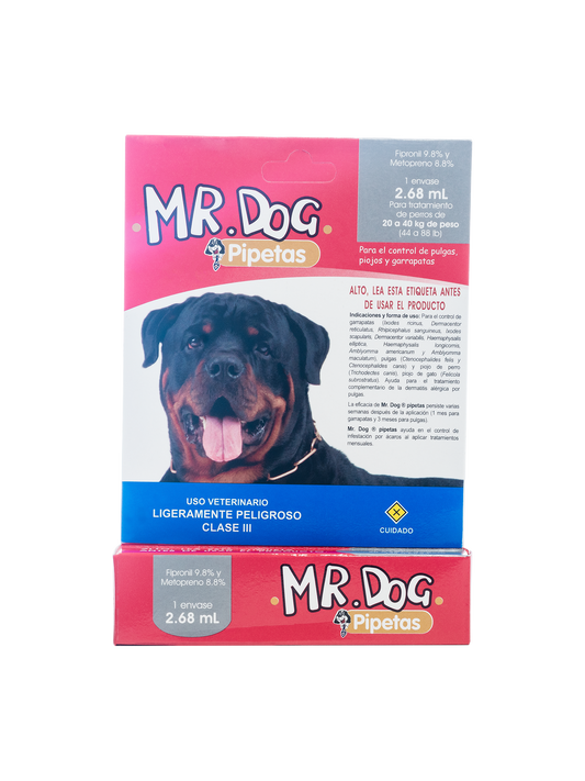 Mr.Dog pipeta Antipulgas Perro Grande