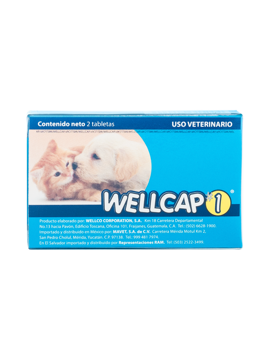 Desparasitante Wellcap #1 (3-13 libras)