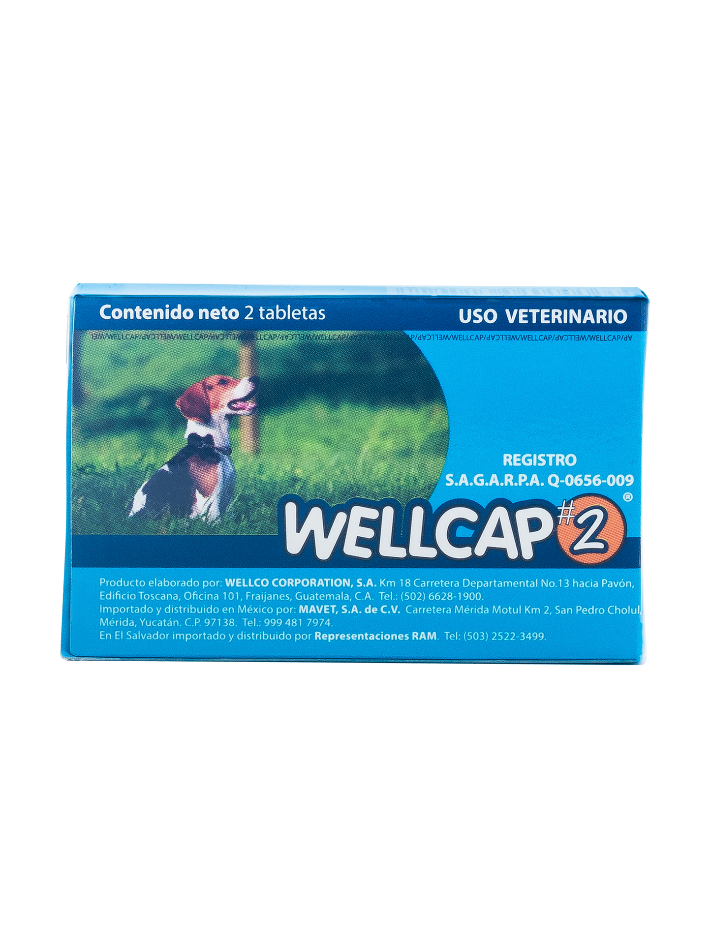 Desparasitante Wellcap #2 (13-44 libras)