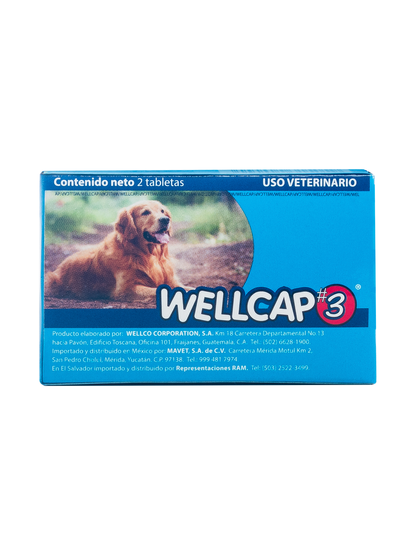 Desparasitante Wellcap #3 (44-88 libras)