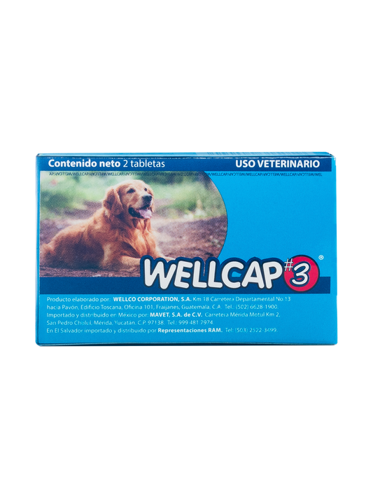 Desparasitante Wellcap #3 (44-88 libras)